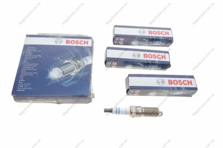 Свічки запалювання HR8MCVE +39 SUPER PLUS 1,3mm FORD 1,2-1,6: Fiesta, Focus 96-; VOLVO 1,6: S40/V50 04 BOSCH 0242229902