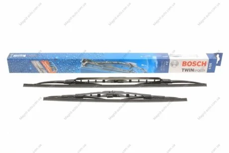 Комплект каркасних щіток склоочисника. Bosch Twin Spoiler 550/400 BOSCH 3397118427