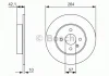 Тормозной диск задний OPEL Astra; Combo; Corsa; Meriva _ Astra H 09.2005>, Combo [Tour]10.2001>,Co BOSCH 0986479961 (фото 1)