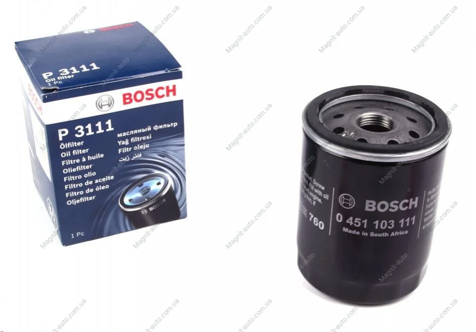 Фільтр оливний 3111 PEUGEOT Expert 1,6i 95-00 BOSCH 0451103111 (фото 1)