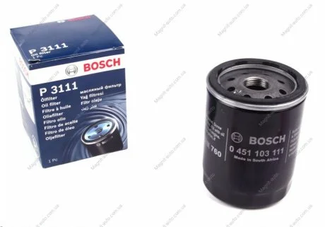 Фильтр масляный H=100mm ALFA; FIAT Brava, Punto,Uno, Palio, Multipla; LANCIA Lybra BOSCH 0451103111