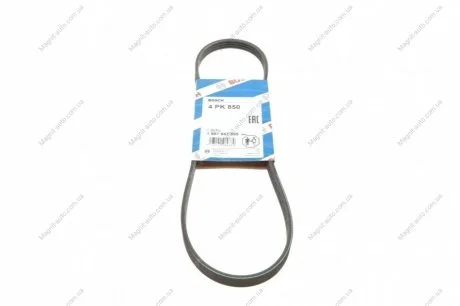 Ремень поликлиновой 4PK850 CITROEN Berlingo 1,4/1,6; HONDA; MAZDA; NISSAN; TOYOTA BOSCH 1987947895