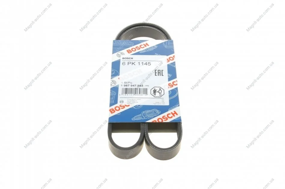 Ремень поликлиновый 6PK1145 BOSCH 1987947943 (фото 1)