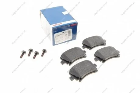 Колодки гальмівні, задні, (тип TRW) 04- (L=105mm) BOSCH 0986494053
