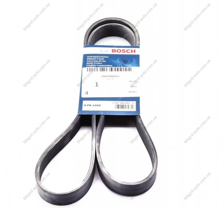 Ремень П-клиновый 6PK1450 BOSCH 1987946053 (фото 1)