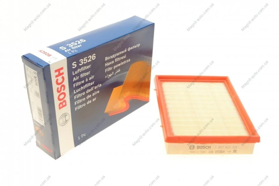 Фільтр повітряний, 1.1-2.0 Peugeot 206\Citroen Xsara 99- BOSCH 1457433526 (фото 1)