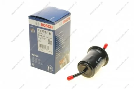 Фильтр топливный, 1.3-2.0i Mazda 323, 626, RX7 89-02 BOSCH 0986450108