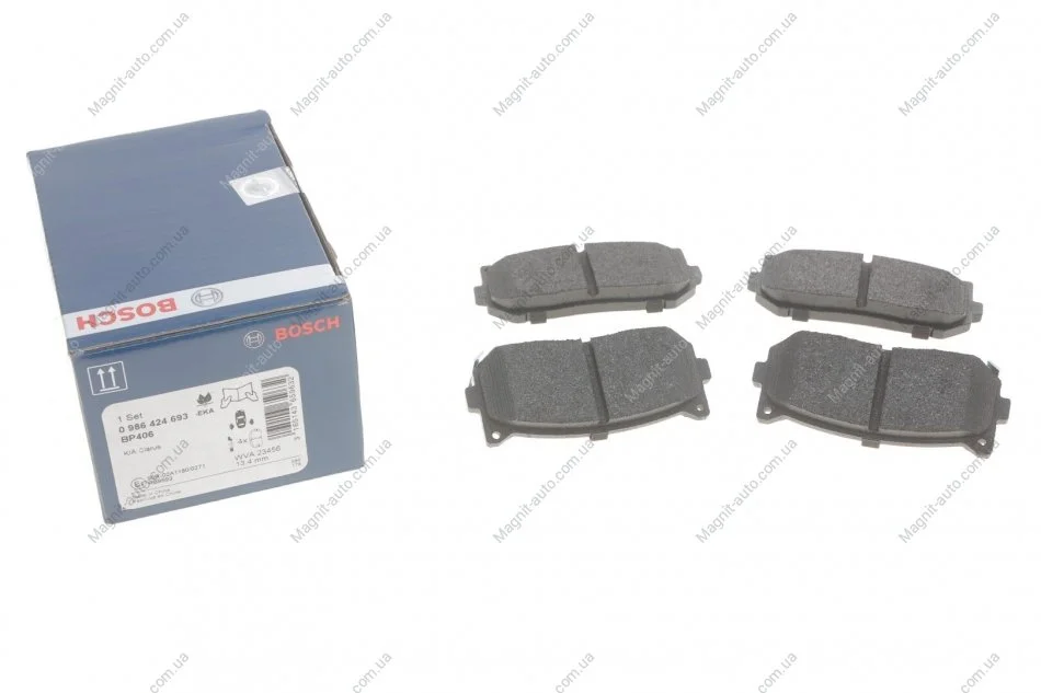 Тормозные колодки дисковые задние KIA Carens 04- Clarus 98- Shuma 98- BOSCH 0986424693 (фото 1)