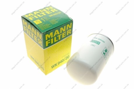 Фильтр топливный низкого давления RVI Magnum, Midlum, Premium, Kerax MANN WK 940/20 (фото 1)