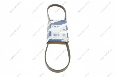 Ремень поликлиновой 4PK985 FORD; MAZDA; MITSUBISHI; NISSAN; SUBARU BOSCH 1987947811
