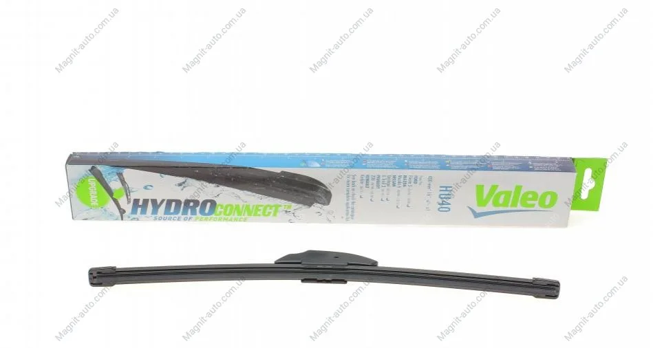 Щітка склоочисника безкаркасна HydroConnect Upgrade 400 мм (16") Valeo 578571 (фото 1)