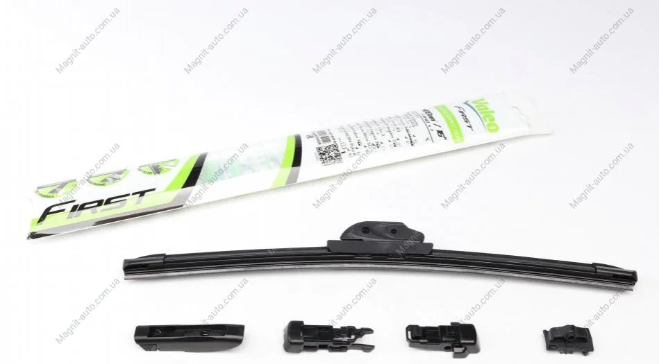 Щетка стеклоочистителя бескаркасная First Flat Blade Multiconnection 400mm Valeo 575002 (фото 1)