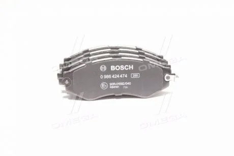 Колодки гальмівні дискові CHEVROLET/DAEWOO Nubira \'\'1.6i-1.8i \'\'>>05 BOSCH 0986424474