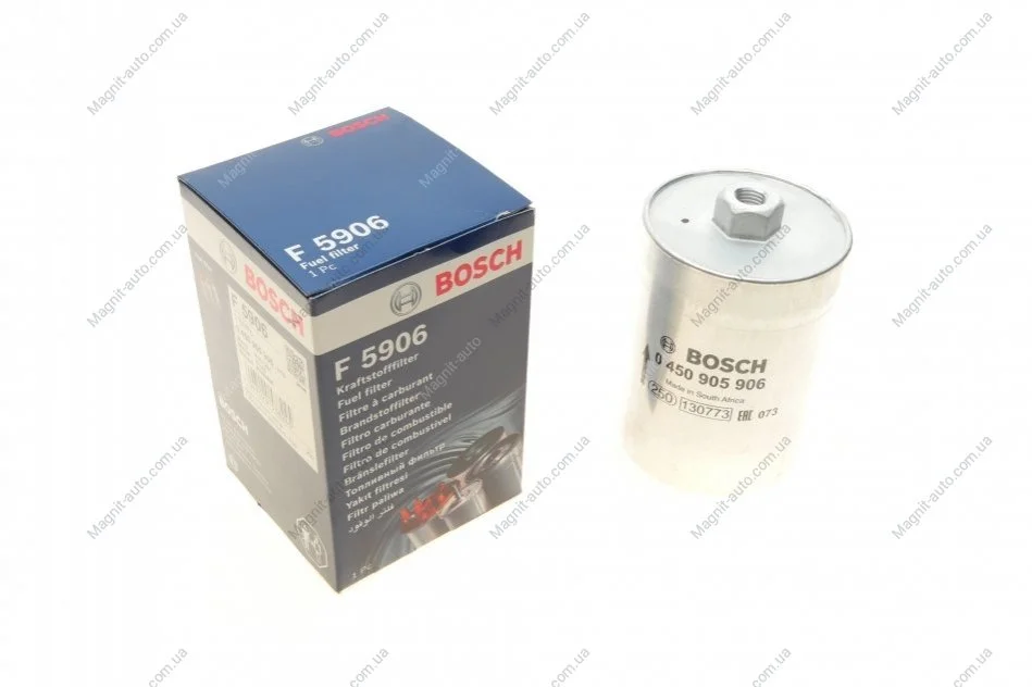 Фильтр топлива, VAG 80, A4, A6, A8, Allroad, Passat, 1.8-6.0, 94-05 BOSCH 0450905906 (фото 1)