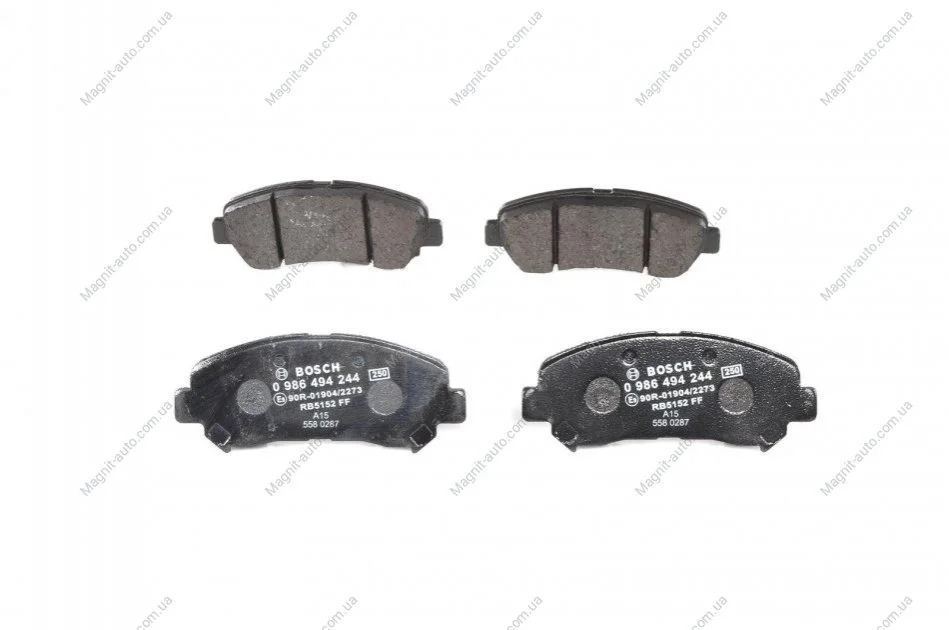 Тормозные колодки дисковые передние NISSAN QASHQAI, X-Trail 07- BOSCH 0986494244 (фото 1)