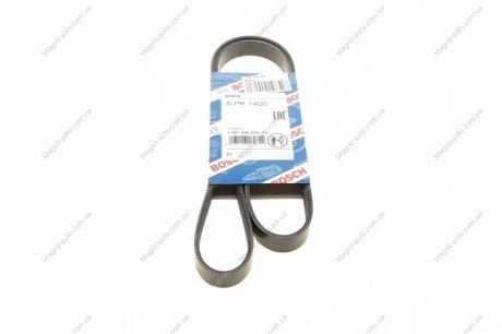 Ремінь П-клиновий 6PK1400 BOSCH 1987946059