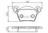 Тормозные колодки дисковые задние DB Vito 95- ; V-seria 96- BOSCH 0986495074 (фото 1)