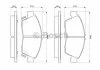 Колодки тормозные дисковые HONDA Civic -04 BOSCH 0986461759 (фото 1)