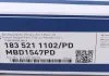Тормозной диск вентилируемый передний правый PLATINUM MEYLE 183 521 1102/PD (фото 6)