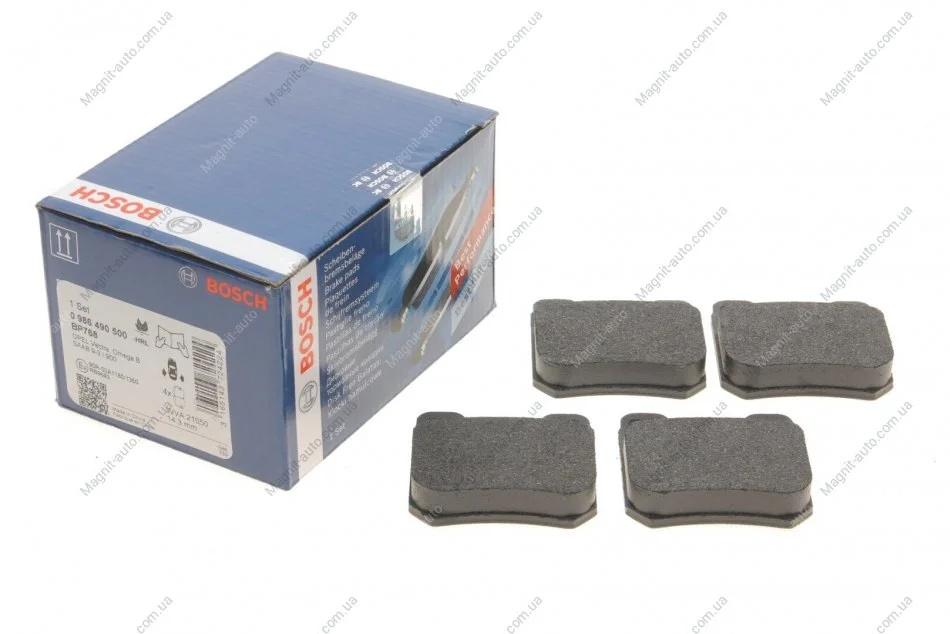 Колодки гальмівні, задні BOSCH 0986490500 (фото 1)