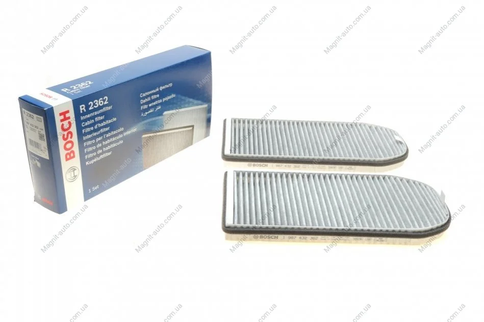 Фільтр салону з актив. вуг. 2362 BMW 725tds,728i,730d,740i,750i E38 94-01 BOSCH 1987432362 (фото 1)