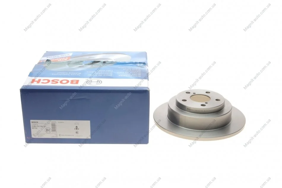 Диск гальмівний, задній 266mm Impreza, Legacy, Forester 92-02 BOSCH 0986478799 (фото 1)