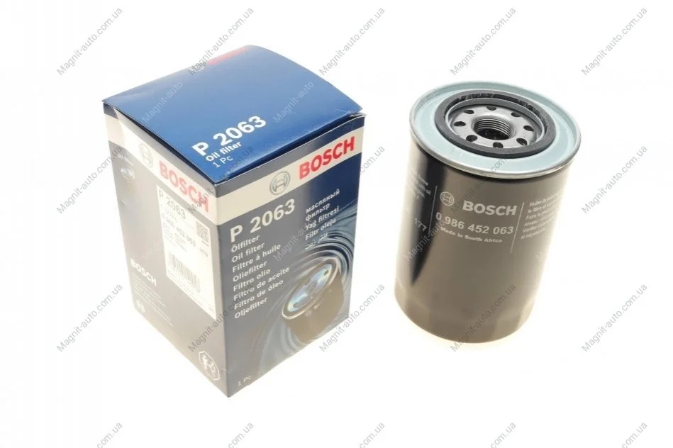 Фільтр оливний, MITSUBISHI Pajero, County, 3.2Di, 94- BOSCH 0986452063 (фото 1)