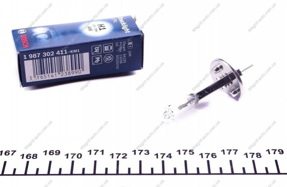 Лампа H1 70W 24V Trucklight картон - кратн. 10 шт BOSCH 1987302411 (фото 1)