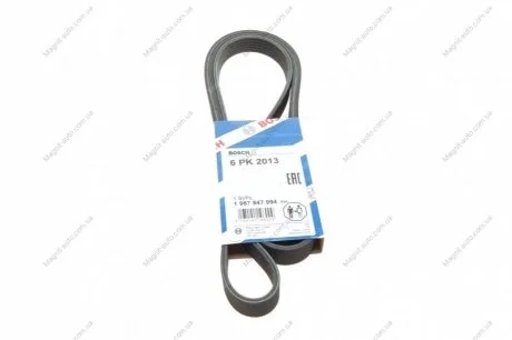 Ремень генератора, Mazda3 03-10/Kia Sephia 97-01,Roadster 99- (6PK2013) BOSCH 1987947994
