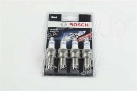 Свеча зажигания WR78X SUPER-4 SB (комп-4 шт) BOSCH 0242232804