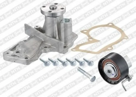 Комплект ремня ГРМ + помпа, Mondeo 07-, Fusion, Focus 02-, Fiesta 09- SNR NTN KDP452.240