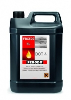 Тормозная жидкость Synthetic DOT4 5L 1ящ.=4шт. FERODO FBX500 (фото 1)