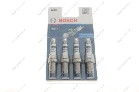 Свеча FR91X 4 ШТ – кратн. 10 шт BOSCH 0242222804