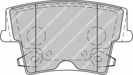 Комплект тормозных колодок задн.), CHRYSLER 300C DODGE CHALLENGER, CHARGER LANCIA THEMA 2.7-6.4 09.04- FERODO FDB1953