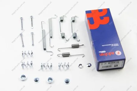 Монтажний набір гальмівної колодки (LUCAS/TRW) CHEVROLET CORSA OPEL ASTRA F, ASTRA F CLASSIC, ASTRA G, ASTRA G CLASSIC, ASTRA H, ASTRA H CLASSIC, ASTRA H GTC, COMBO, COMBO TOUR 1.2-2.2D 09.91- AUTOFREN D3891A