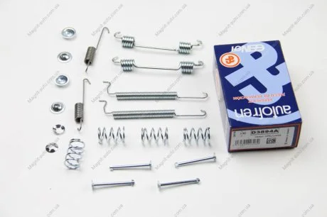 Монтажний набір гальмівної колодки (LUCAS/OPEL) CHEVROLET AVEO / KALOS DAEWOO ESPERO, LANOS, NEXIA, NUBIRA FORD ESCORT II OPEL ASTRA F, ASTRA F CLASSIC, ASTRA G, COMBO, CORSA C 1.0-2.0 08.75- AUTOFREN D3894A