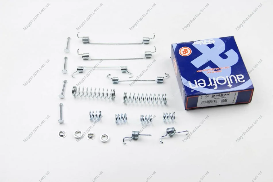 Монтажный набор тормозной колодки (BOSCH) VOLVO S60 III CITROEN C-ELYSEE, C2, C2 ENTERPRISE, C3 I, C3 II, C3 III, C3 PLURIEL, C4 CACTUS, DS3 PEUGEOT 1007, 208, 208 I, 208 II, 301 1.0-2.0H 02.02- AUTOFREN D3950A (фото 1)