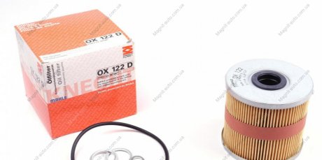 Фильтрующий элемент масляного фильтра Audi MAHLE / KNECHT OX 122D (фото 1)