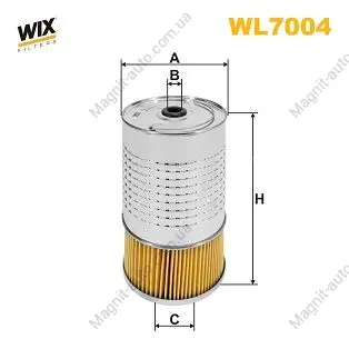 Фільтр оливний, OM601-602 DB208-410 WIX FILTERS WL7004 (фото 1)