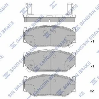 Тормозные колодки передние Suzuki Swift (05-) HI-Q Hi-Q (SANGSIN) SP2086