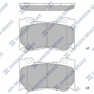 Колодки гальмівні передні Infiniti FX50 (09-), Q60, Q50 (19-) HI-Q Hi-Q (SANGSIN) SP1471