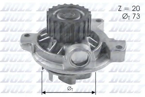Помпа Dolz AUDI/VW A6/Transporter "2,4-2,5 "88>> DOLZ A280 (фото 1)