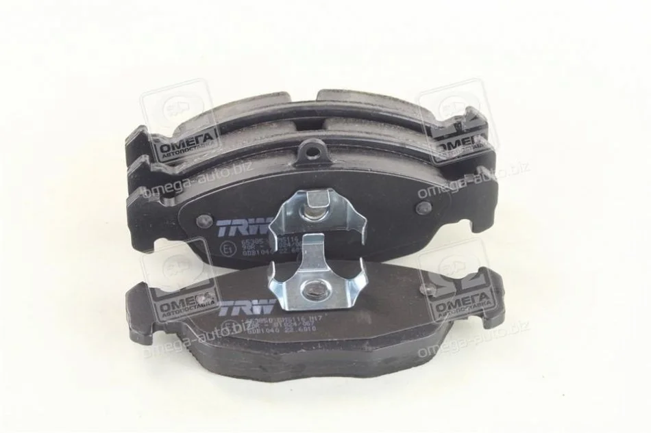 Комплект гальмівних колодок переднього., CHEVROLET CORSA, LANOS, TIGRA DAEWOO LANOS, NEXIA FSO LANOS OPEL ASTRA F, ASTRA F CLASSIC, COMBO, CORSA A, CORSA A TR, CORSA B 1.0-1.8 09.82- TRW GDB1040 (фото 1)