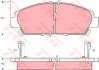 Комплект тормозных колодок переднего., HONDA ACCORD V, ACCORD VI, PRELUDE III, PRELUDE IV, PRELUDE V ROVER 600 I 1.8-3.0 04.87-06.03 TRW GDB1061 (фото 1)