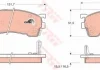 Комплект тормозных колодок, дисковый тормоз TRW GDB1139 (фото 1)