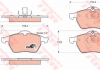 Комплект тормозных колодок, дисковый тормоз TRW GDB1271 (фото 1)