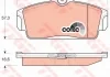 Тормозные колодки дисковые NISSAN Almera/Primera/Primera Estate/Wagon TRW GDB3168 (фото 1)