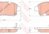 Гальмівні колодки дискові TOYOTA Celica/MR2/Prius/Yaris/Yaris (France made)/Yaris Verso/Yaris Verso TRW GDB3242 (фото 1)