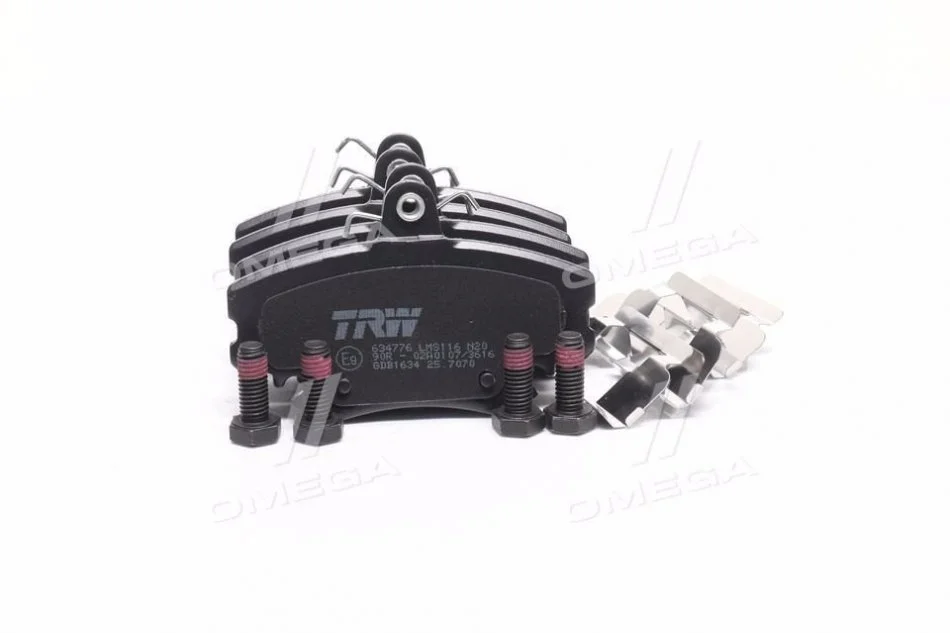 Тормозные колодки дисковые DACIA/RENAULT Logan/Sandero/Twingo "F "04>> TRW GDB1634 (фото 1)