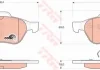 Комплект тормозных колодок переднего., RENAULT LAGUNA II, MEGANE II, SCENIC II 1.5D-2.0D 03.01-07.09 TRW GDB1540 (фото 1)